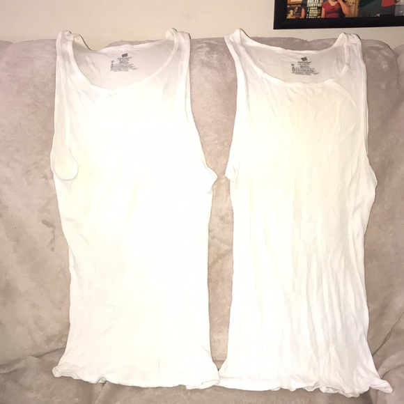Hanes comfort soft XL white tank tops bundle of two 💕 - Picture 1 of 4